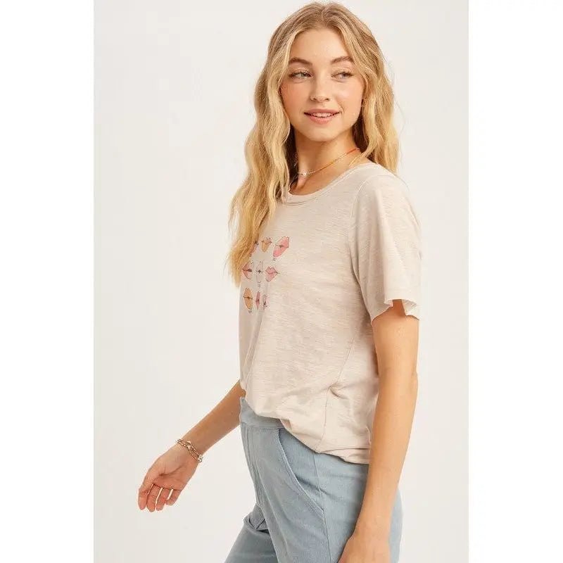 Lip Print Top - LECCE