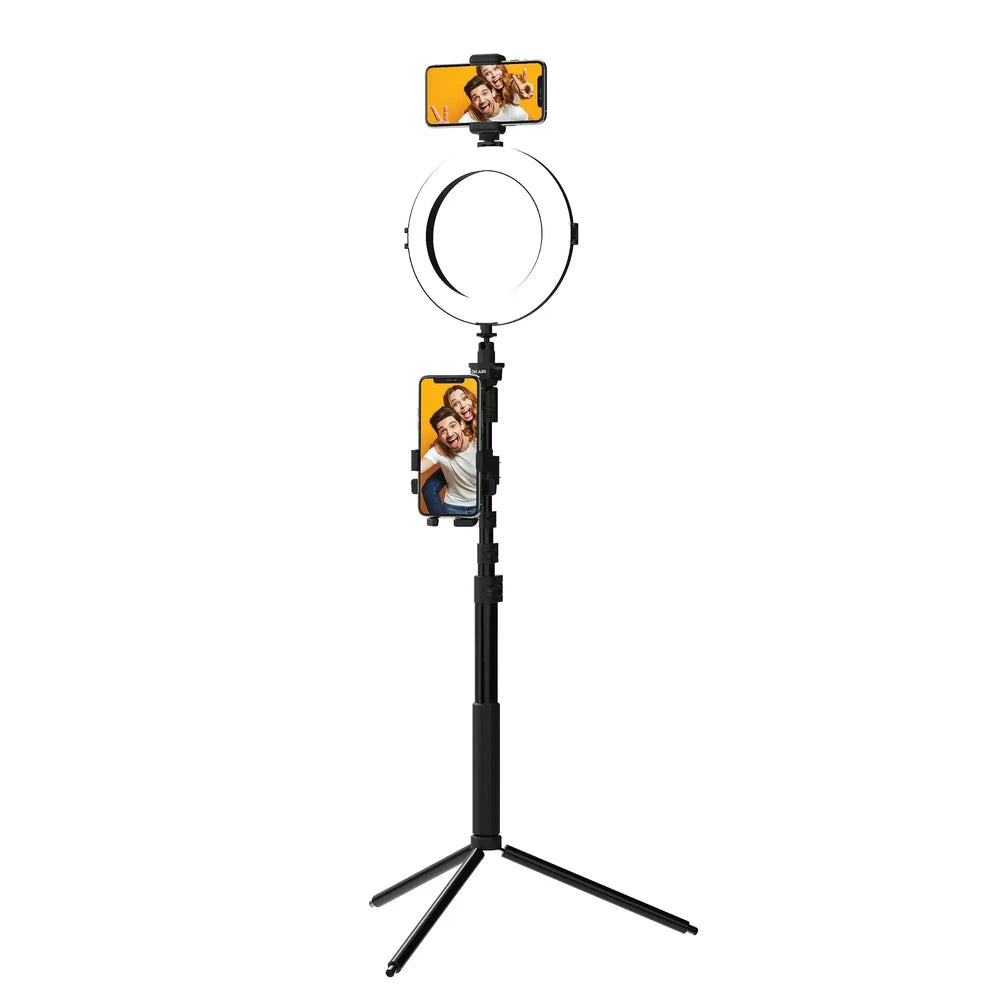 LivePro Multi - Media Station - 8 in LED Ring Light, Du - LECCE