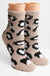 Luxury Soft Leopard Pattern Mini Crew Winter Socks - LECCE