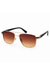 Luxury Striped Aviator Sunglasses - Brown