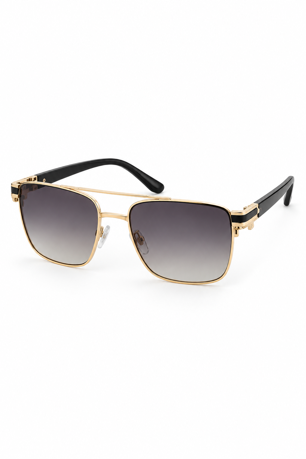 Luxury Striped Aviator Sunglasses