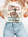 MAKE AMERICA COWBOY AGAIN GRAPHIC T - SHIRT - LECCE