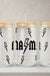Mama Lightning Bolt | 20 oz Glass with Bamboo Lid & Straw - LECCE