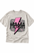 Mama with Pink Bolt Graphic Tee centered smaller on pure white background