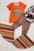 MAMA tried leopard top & bell bottom pants set - LECCE