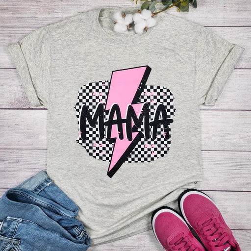 Mama With Pink Bolt T-shirt - LECCE