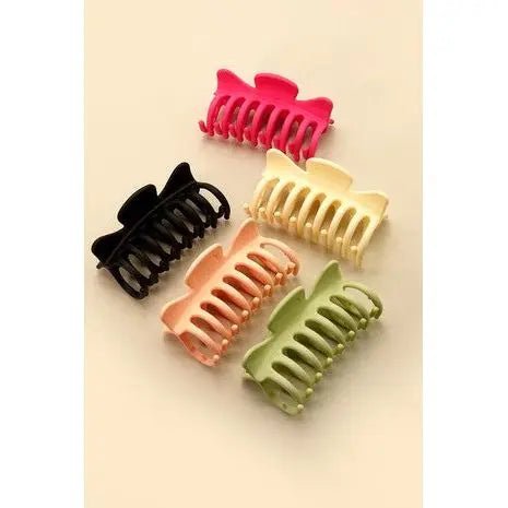 Matte Jumbo Bow Hair Claw Clip - LECCE