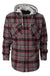 Men's Casual Button Up Flannel Shirt with Removable Hoodi - LECCE