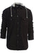 Men's Casual Button Up Flannel Shirt with Removable Hoodi - LECCE