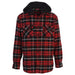 Men's Casual Button Up Flannel Shirt with Removable Hoodi - LECCE
