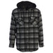 Men's Casual Button Up Flannel Shirt with Removable Hoodi - LECCE