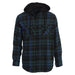 Men's Casual Button Up Flannel Shirt with Removable Hoodi - LECCE