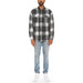 Mens Checkered Soft Flannel Shacket - LECCE