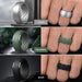 Men's Silicone Wedding Bands – Ergonomic Breathable Rubber Rings - LECCE