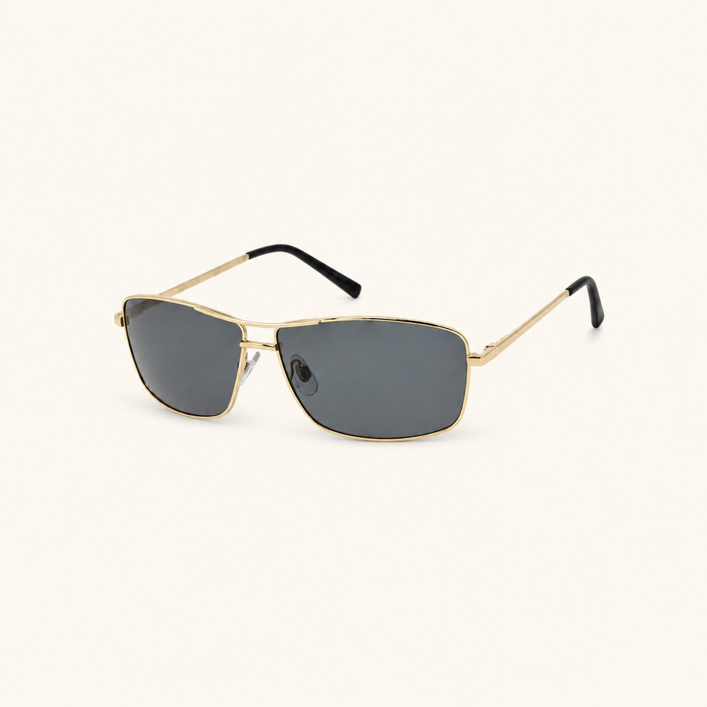 Polarized Metal Wrap Sunglasses - view 2