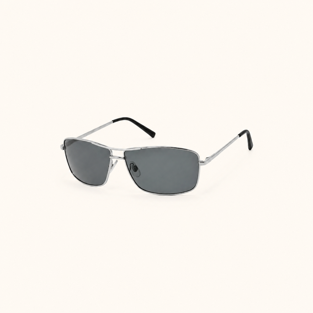 Polarized Metal Wrap Sunglasses - view 3