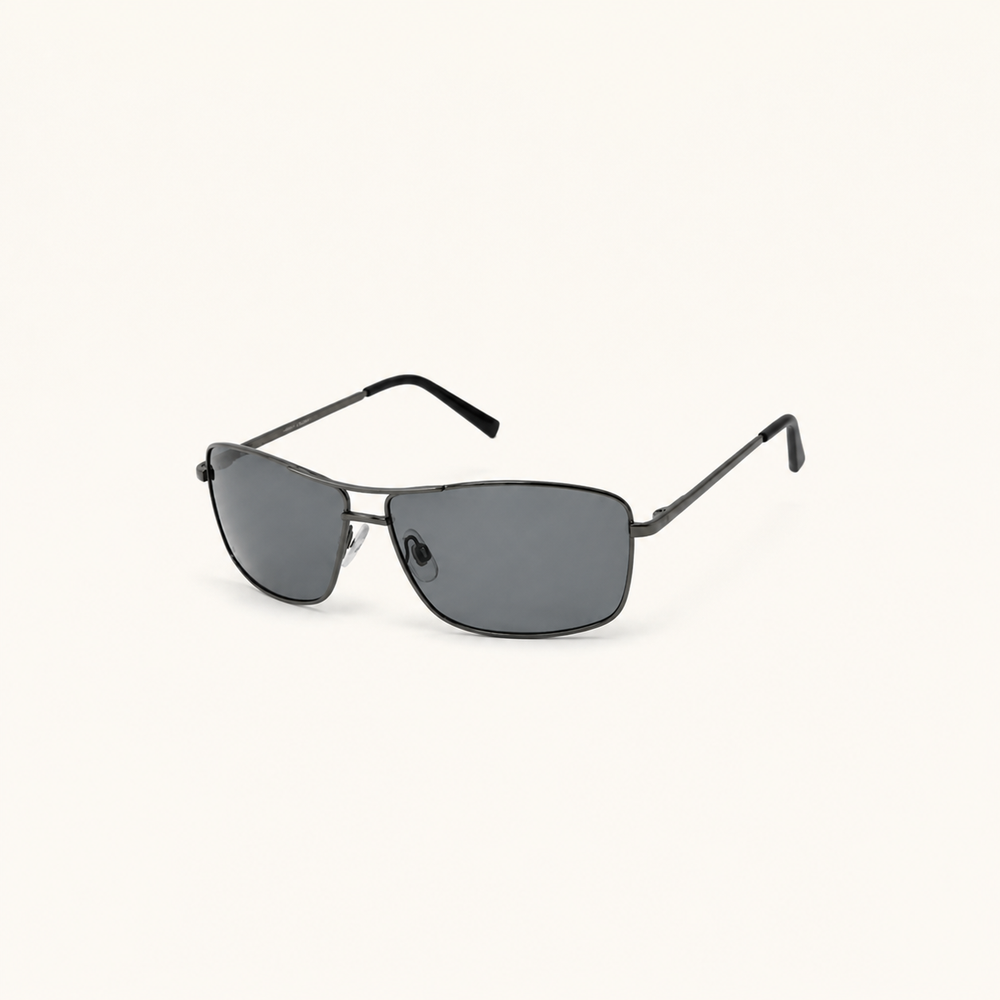 Polarized Metal Wrap Sunglasses - view 4