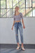 Mid rise button Fly Mom Jeans - LECCE