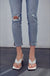 Mid rise button Fly Mom Jeans - LECCE