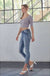 Mid rise button Fly Mom Jeans - LECCE