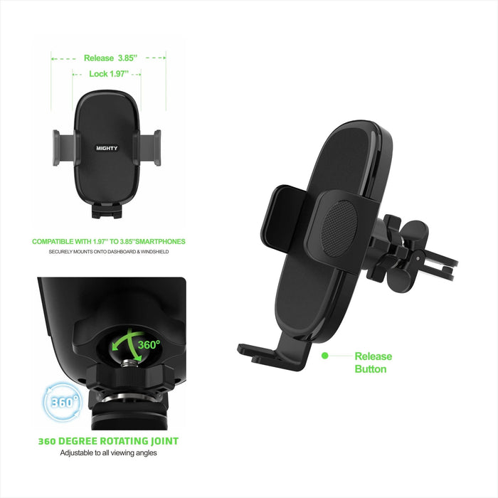 Mighty Wireless Universal Air Vent Car Mount MK07 - LECCE
