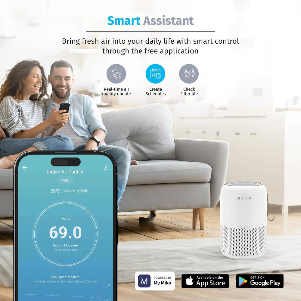 Miko App Controlled Air Purifier // The Ibuki + - LECCE