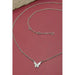 Mini Butterfly Pendant Necklace - LECCE