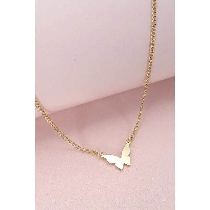Mini Butterfly Pendant Necklace - LECCE