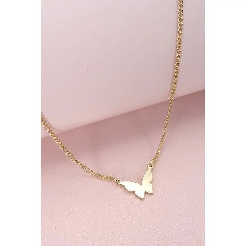 Mini Butterfly Pendant Necklace - LECCE