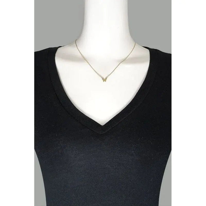 Mini Butterfly Pendant Necklace - LECCE