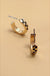 Mini Checker Hoop Huggie Earrings - LECCE
