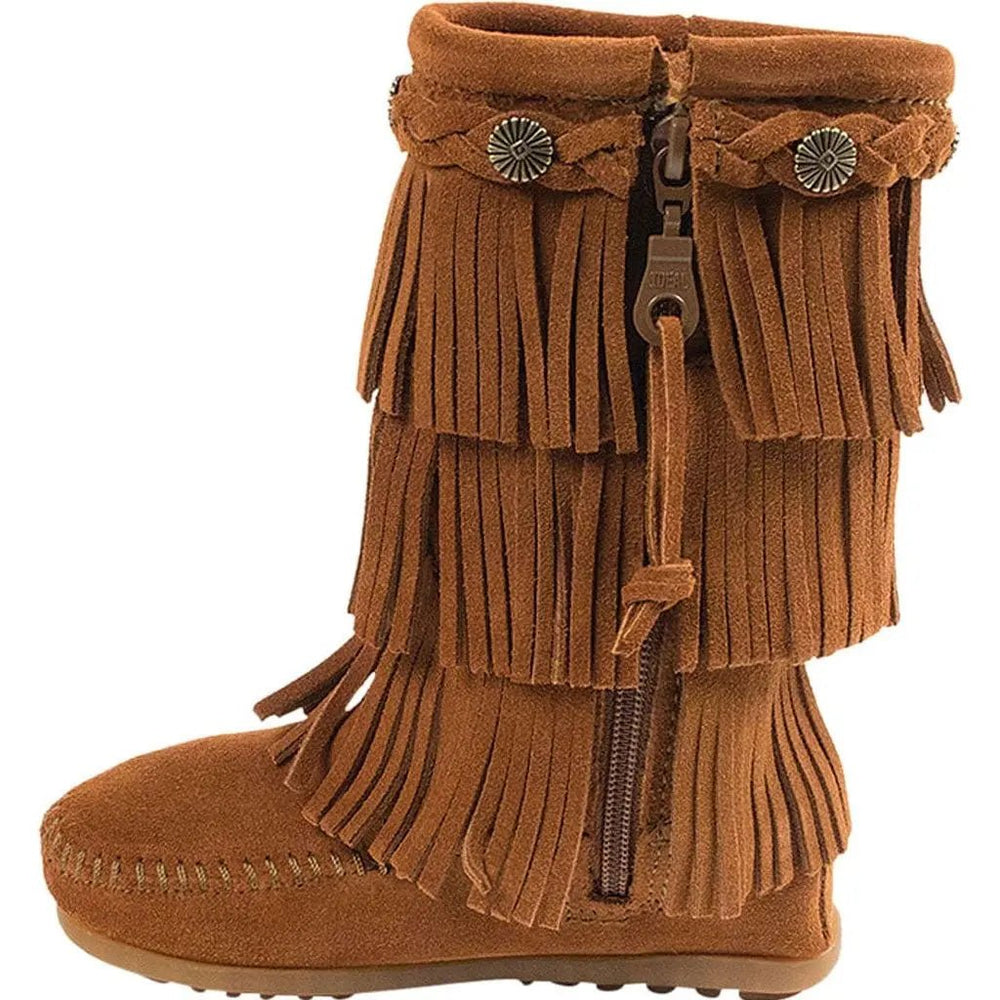 Minnetonka 3 Child's 3 layer Fring Boot 2652 - LECCE
