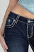 Miss Me Loose Saddle Stitch Border Bootcut Jeans - LECCE