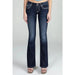 Miss Me Loose Saddle Stitch Border Bootcut Jeans - LECCE
