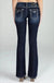 Miss Me Loose Saddle Stitch Border Bootcut Jeans - LECCE