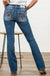 Miss Me Medium Blue Wash Horseshoe Pocket Boot Cut - LECCE