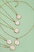 Monogram Initial Hexagon Epoxy Charm Necklace - LECCE
