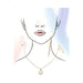 Monogram Initial Hexagon Epoxy Charm Necklace - LECCE
