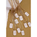 Monogram Initial Rectangle Pearly Charm Necklace - LECCE