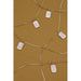 Monogram Initial Rectangle Pearly Charm Necklace - LECCE