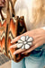 Monster Size White Turquoise Adjustable Ring - LECCE