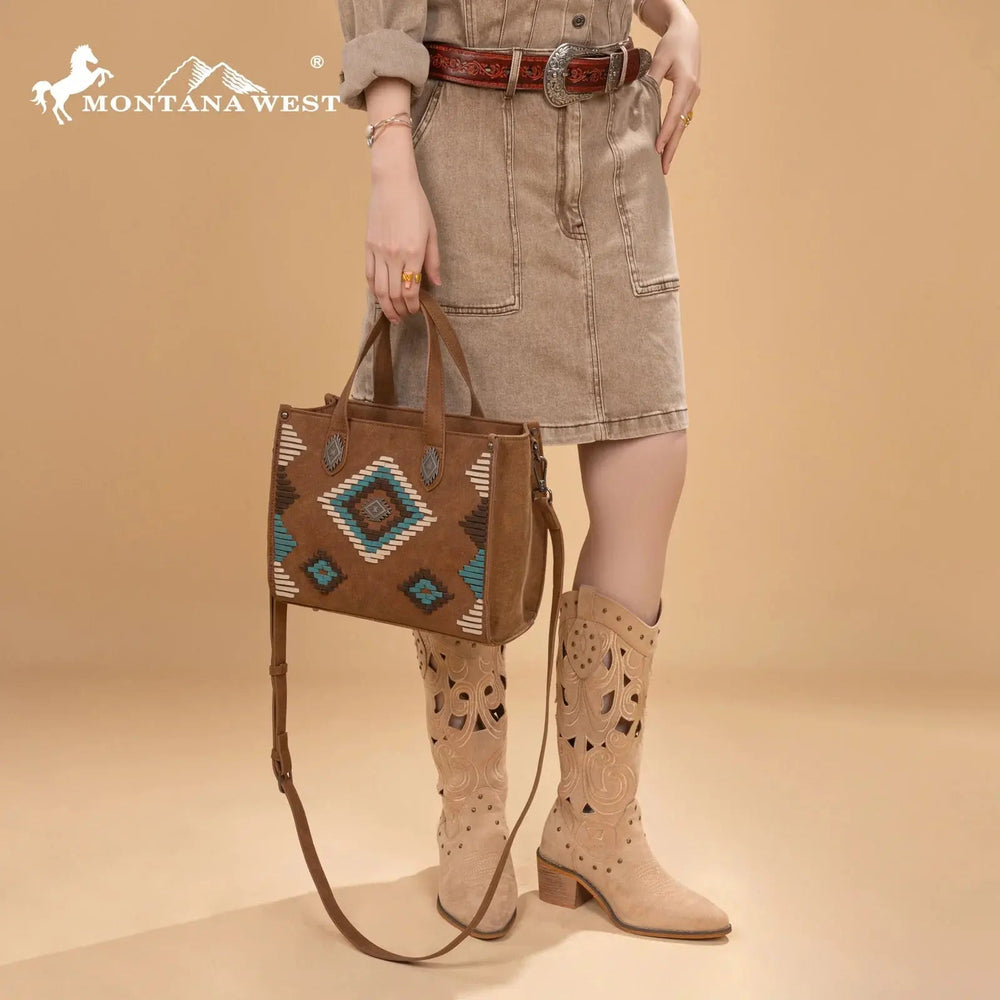 Montana West Aztec Tote - LECCE