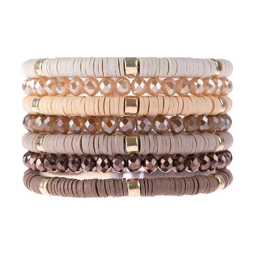 Multi Line Ring Beaded Bracelet - LECCE