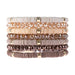 Multi Line Ring Beaded Bracelet - LECCE