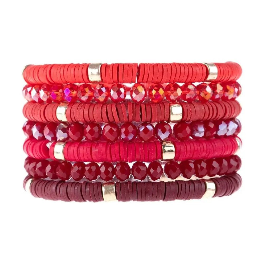Multi Line Ring Beaded Bracelet - LECCE