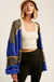 Multi Striped Open Cardigan Sweater - LECCE