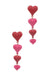 Multiple Heart Bead Post Drop Earrings - LECCE