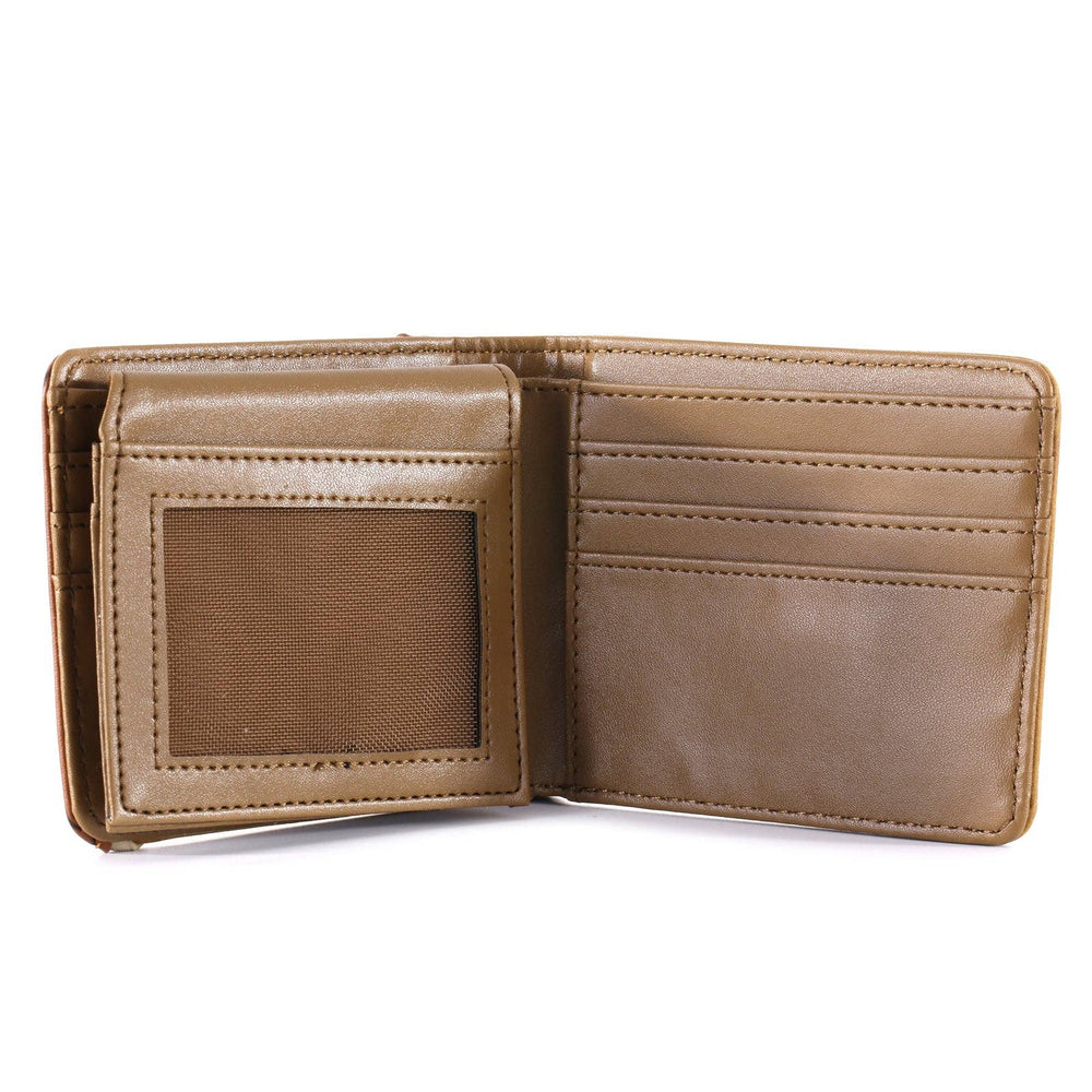 MW - 603 Embossed Vintage Floral Lone - Star Men's Bifold PU Leather Wallet - LECCE