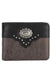 MW - 604 Men's Color Block Navajo Concho Bifold PU Leather Wallet - LECCE