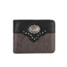 MW - 604 Men's Color Block Navajo Concho Bifold PU Leather Wallet - LECCE